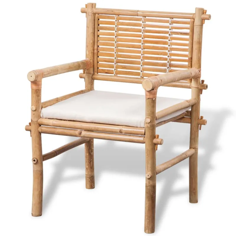 Bistrokalustekokoonpano pehmusteilla, 3D, bambu