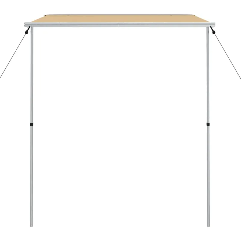 Markizė nameliui ant ratų, smėlio spalvos, 2,4x2,5x2,15m