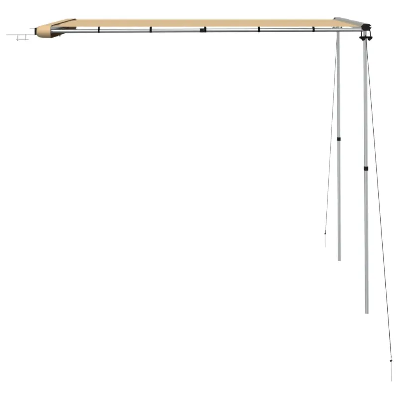 Markizė nameliui ant ratų, smėlio spalvos, 2,4x2,5x2,15m