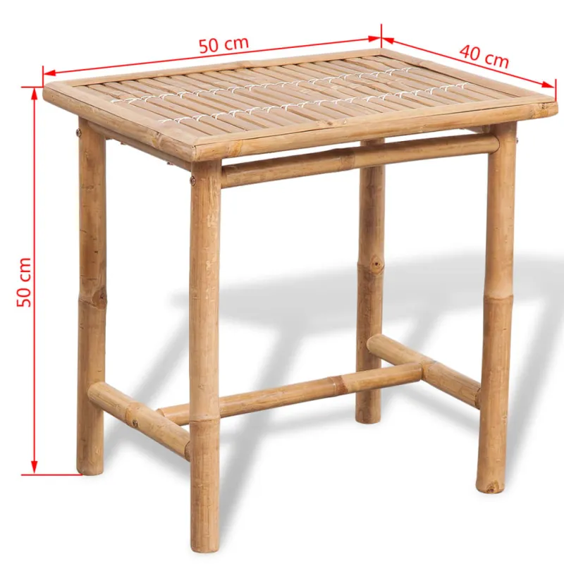 Bistrokalustekokoonpano pehmusteilla, 3D, bambu
