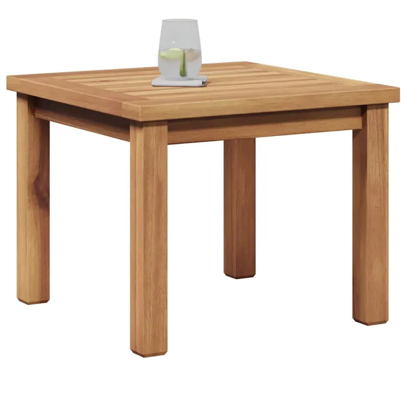 Kahvila- ja sohvapöytä Ruskea 45 x 45 x 36 cm Kestävästä teekasta puuta