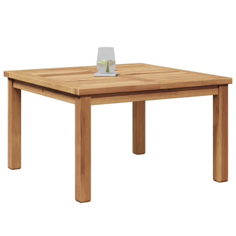 Kahvila- ja sohvapöytä Ruskea 60 x 60 x 36 cm Kestävästä teekasta puuta