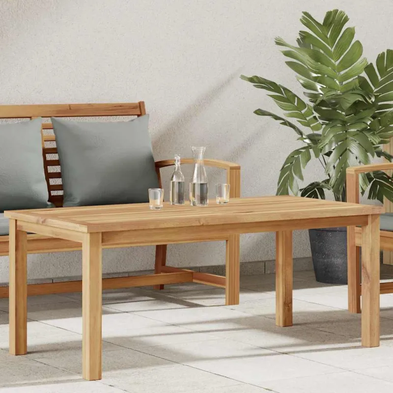 Kahvila- ja sohvapöytä Ruskea 110 x 55 x 45 cm Kestävästä teekasta puuta