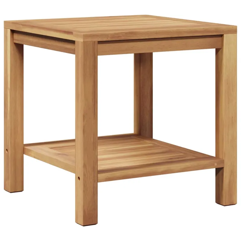 Kahvila- ja sohvapöytä Ruskea 45 x 45 x 45 cm Kestävästä teekasta puuta