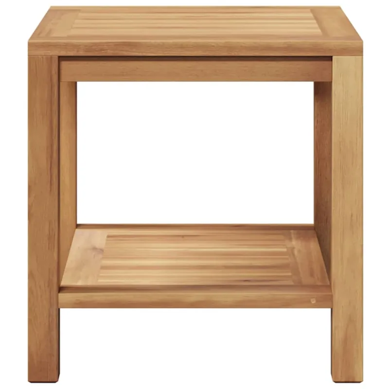 Kahvila- ja sohvapöytä Ruskea 45 x 45 x 45 cm Kestävästä teekasta puuta