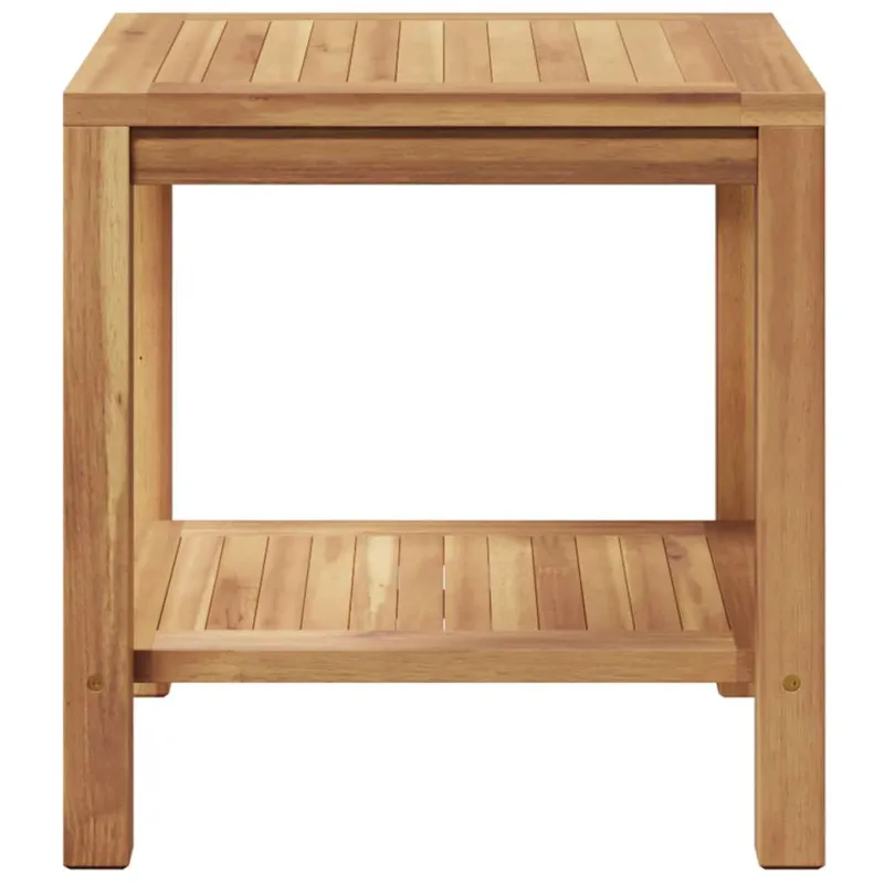 Kahvila- ja sohvapöytä Ruskea 45 x 45 x 45 cm Kestävästä teekasta puuta