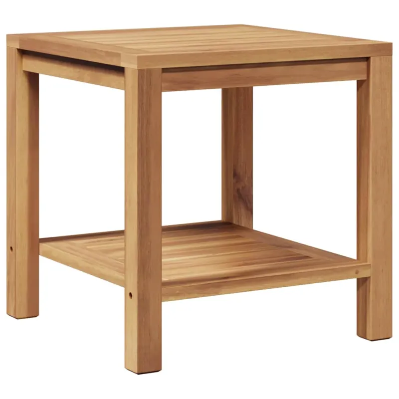 Kahvila- ja sohvapöytä Ruskea 45 x 45 x 45 cm Kestävästä teekasta puuta