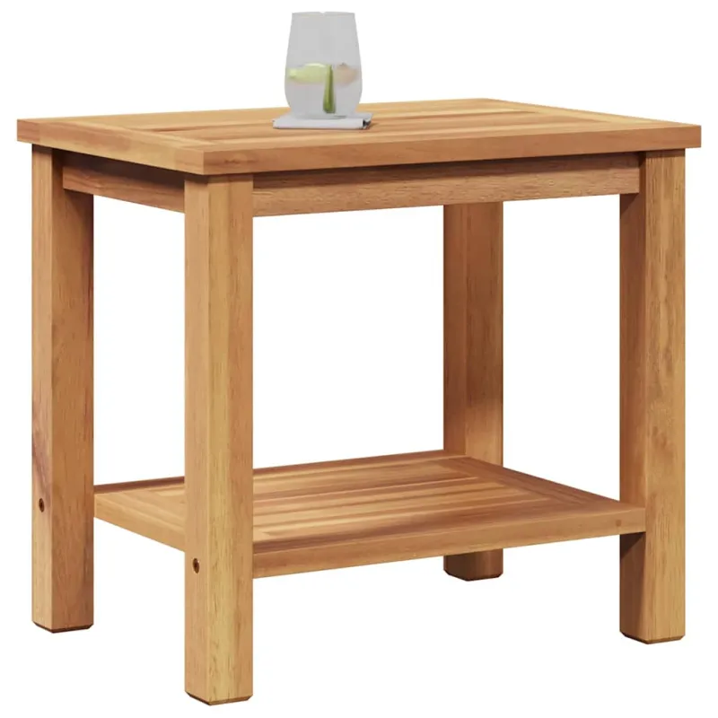 Kahvila- ja sohvapöytä Ruskea 50 x 35 x 45 cm Kestävästä tehtaasta valmistettu puumateriaali