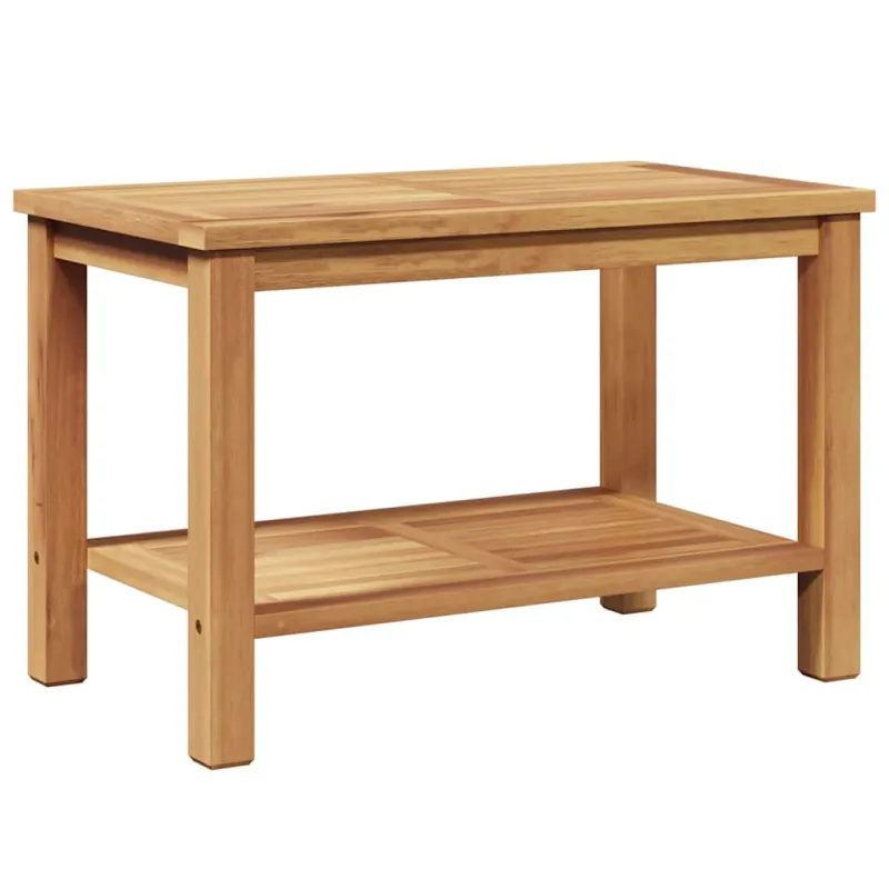 Kahvila- ja sohvapöytä Ruskea 70 x 40 x 45 cm Kestävästä teekasta puuta