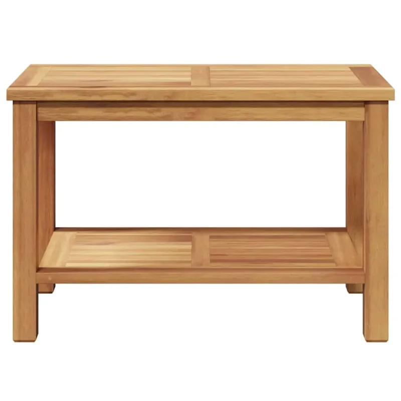 Kahvila- ja sohvapöytä Ruskea 70 x 40 x 45 cm Kestävästä teekasta puuta