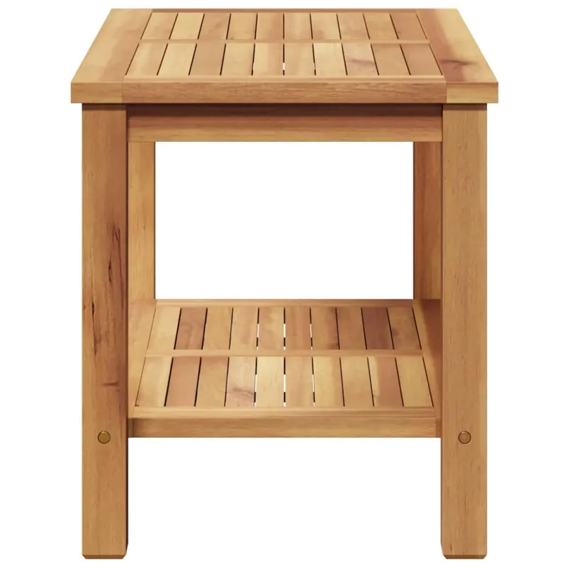 Kahvila- ja sohvapöytä Ruskea 70 x 40 x 45 cm Kestävästä teekasta puuta