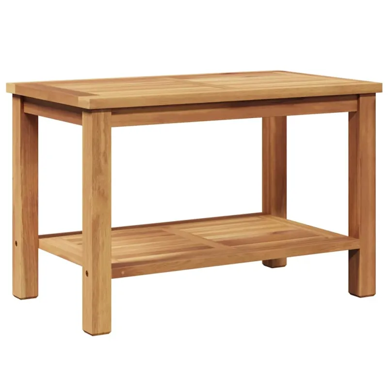 Kahvila- ja sohvapöytä Ruskea 70 x 40 x 45 cm Kestävästä teekasta puuta