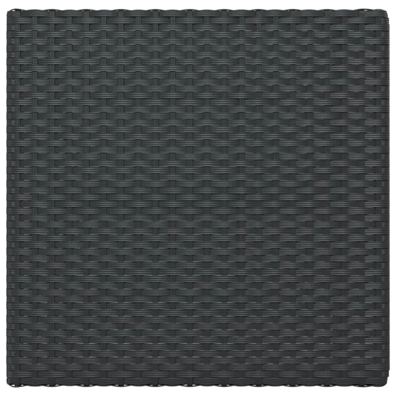 Sulankstomas bistro stalas, juodas, 55x54x71cm, poliratanas