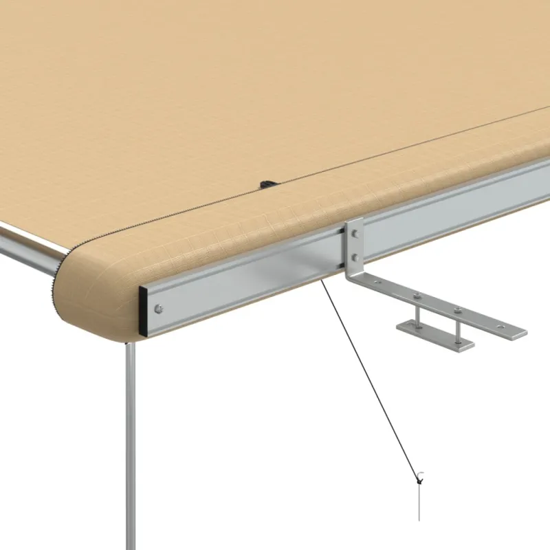 Markizė nameliui ant ratų, smėlio spalvos, 2x2,5x2,15m