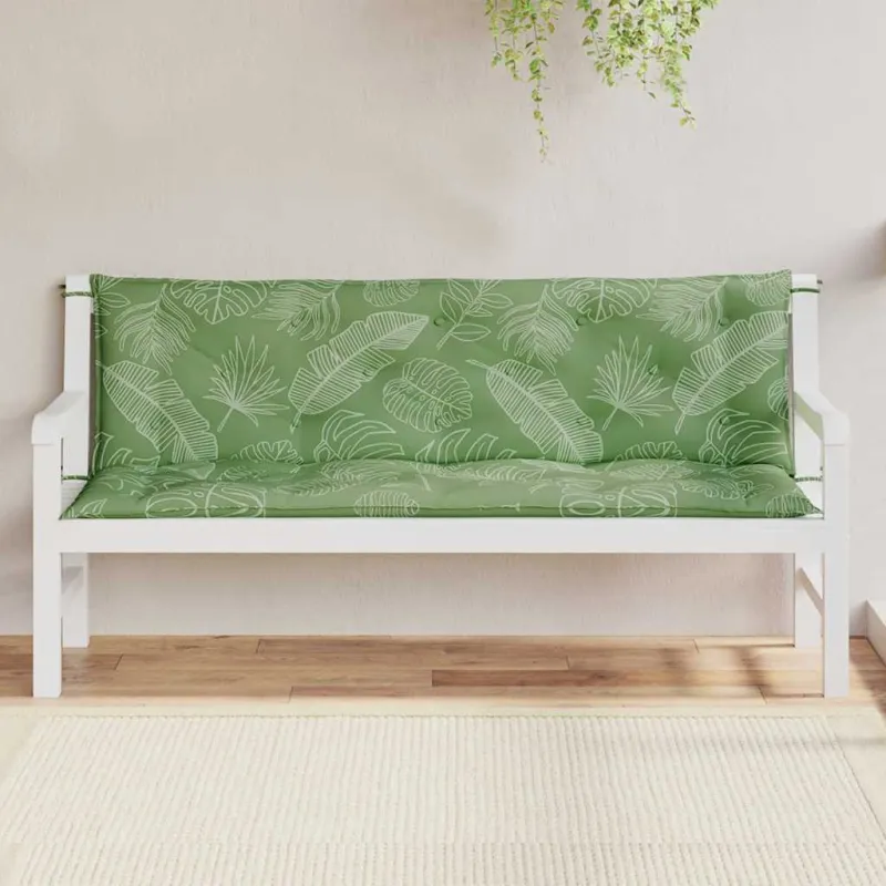 Suoliuko pagalvėlės, 2vnt., 150x50x7cm, audinys, su lapais