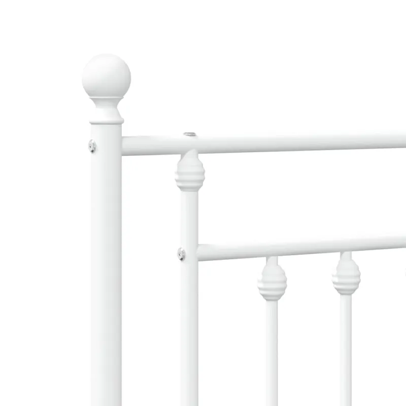 Metalinis pakaitinis galvūgalis, baltos spalvos, 135cm