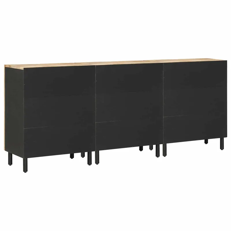 Saugojimo spintos 3 vnt. 180 x 33 x 75 cm Kietas mango medis