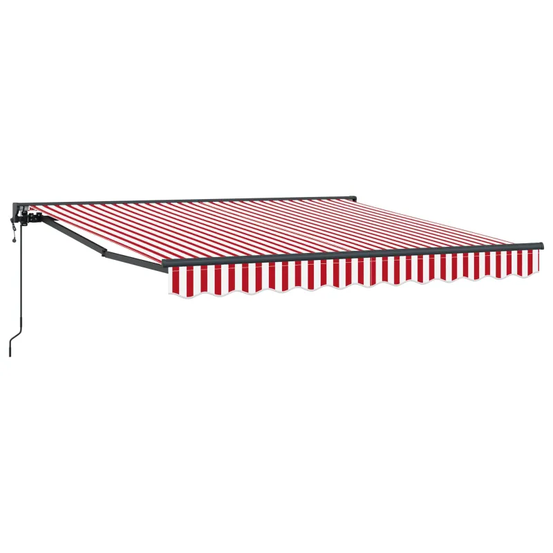 Markizės rėmas Raudona ir balta 350 x 250 cm
