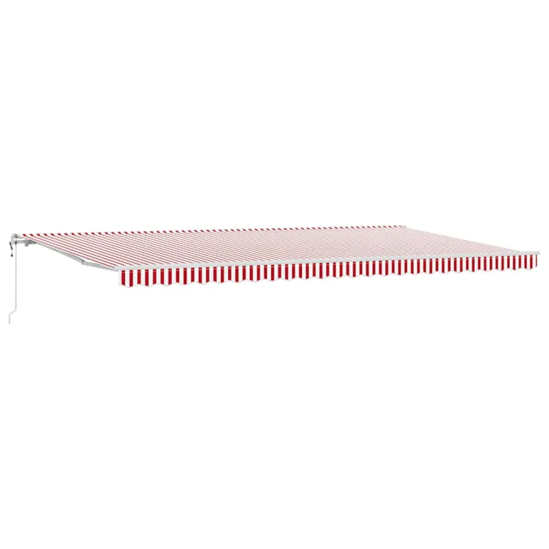 Ištraukiama markizė Raudona ir balta 600 × 300 cm