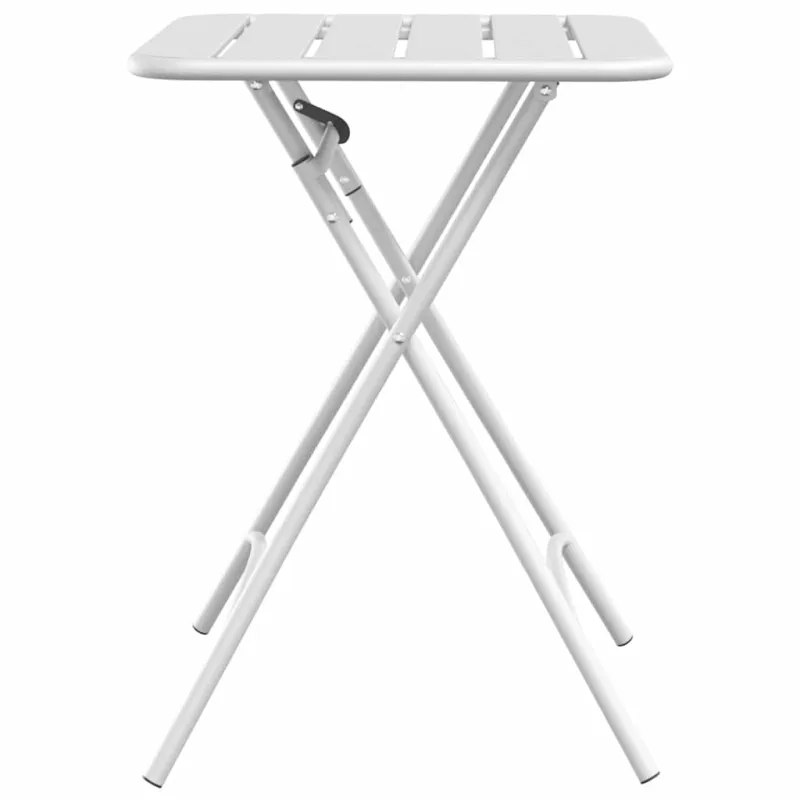 Bistro-pöytä Valkoinen 55 x 55 x 72,5 cm Pulverimaalattu teräs