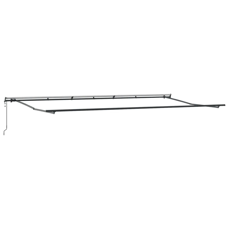 Ištraukiama markizė Raudona ir balta 600 × 300 cm