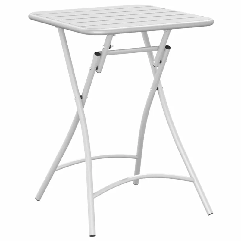 Bistro-pöytä Valkoinen 55 x 55 x 72,5 cm Pulverimaalattu teräs