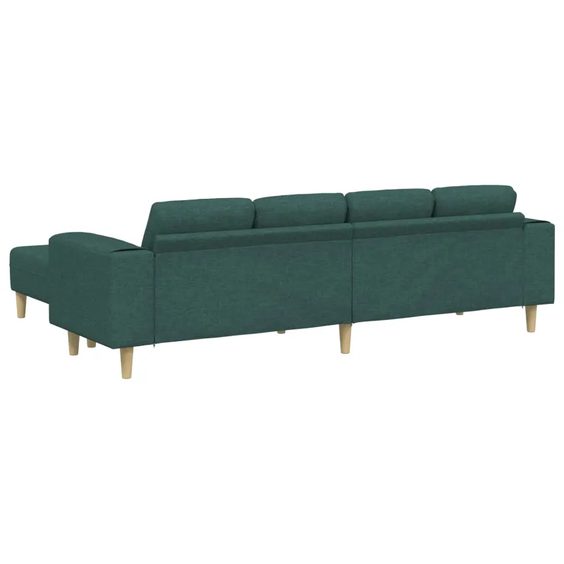 Svetainės sofa 3 pcs Tamsiai žalia Poliesteris
