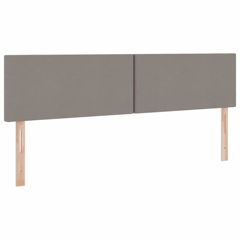 Saugos lova su čiužiniu Taupe 200 x 200 cm Dirbtinė oda