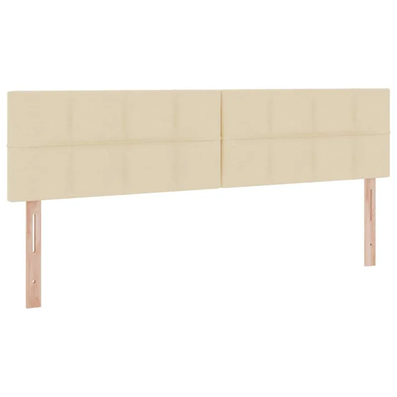 Saugos lova su čiužiniu Kremas 200 x 200 cm Dirbtinė oda