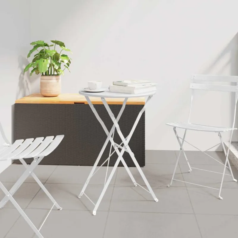 Bistro-pöytä Valkoinen Ø 50 x 71 cm Pulverimaalattu teräs