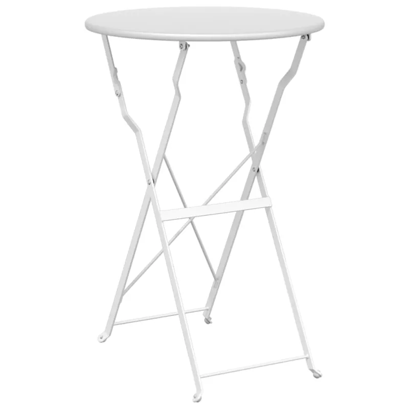 Bistro-pöytä Valkoinen Ø 50 x 71 cm Pulverimaalattu teräs