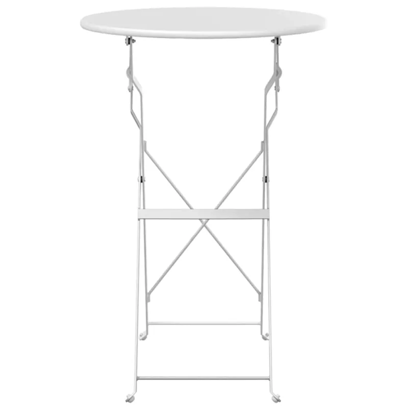 Bistro-pöytä Valkoinen Ø 50 x 71 cm Pulverimaalattu teräs