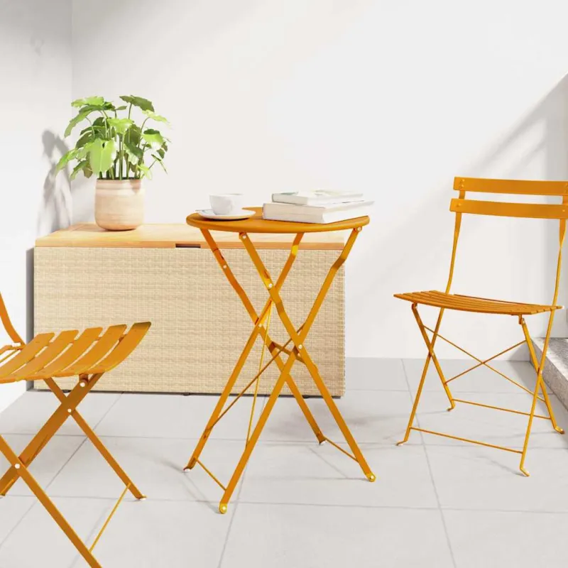 Bistro-pöytä Sinappi Ø 50 x 71 cm Pulverimaalattu teräs