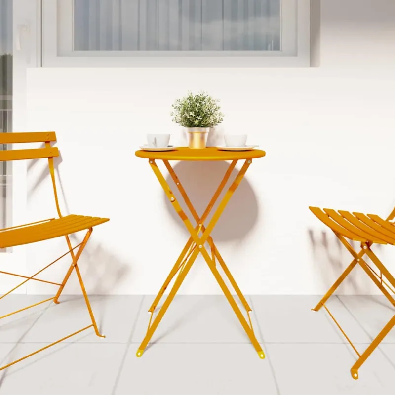 Bistro-pöytä Sinappi Ø 50 x 71 cm Pulverimaalattu teräs