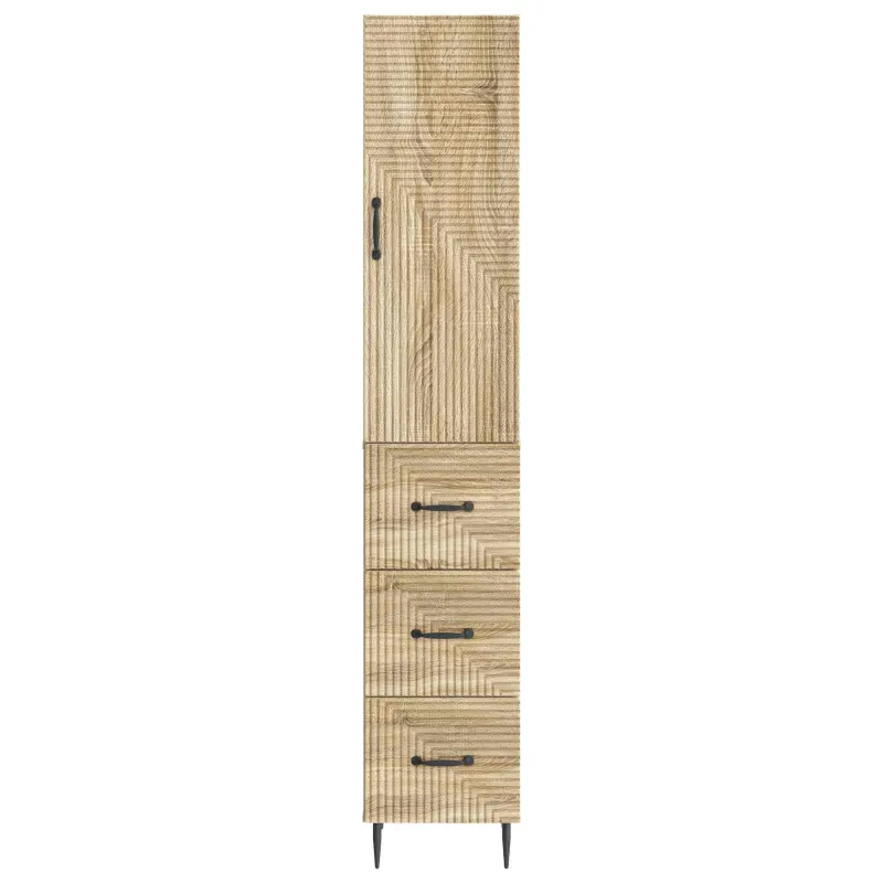 Spintelė 2 pcs Sonoma ąžuolas 33 x 34,5 x 90 cm