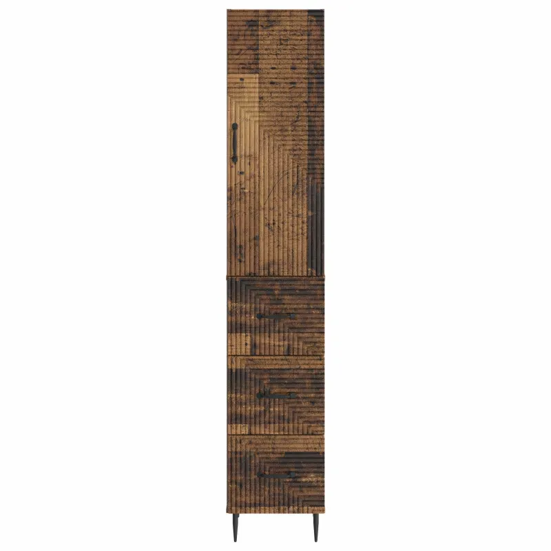 Spintelė 2 pcs Sendintos medienos 33 x 34,5 x 90 cm