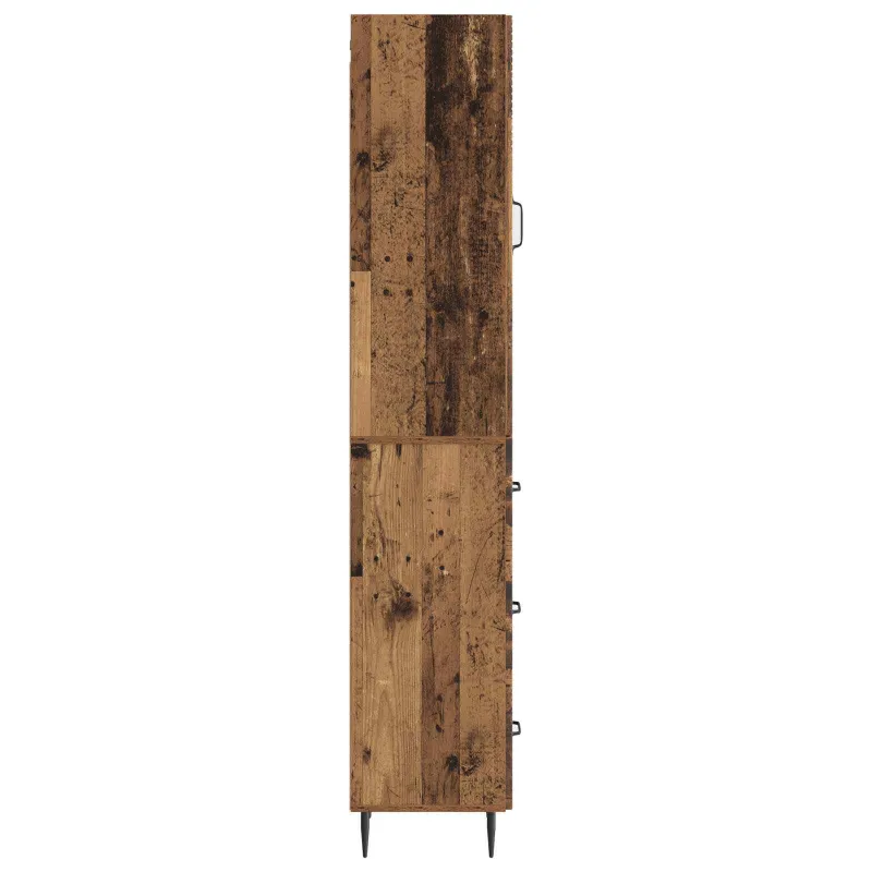 Spintelė 2 pcs Sendintos medienos 33 x 34,5 x 90 cm