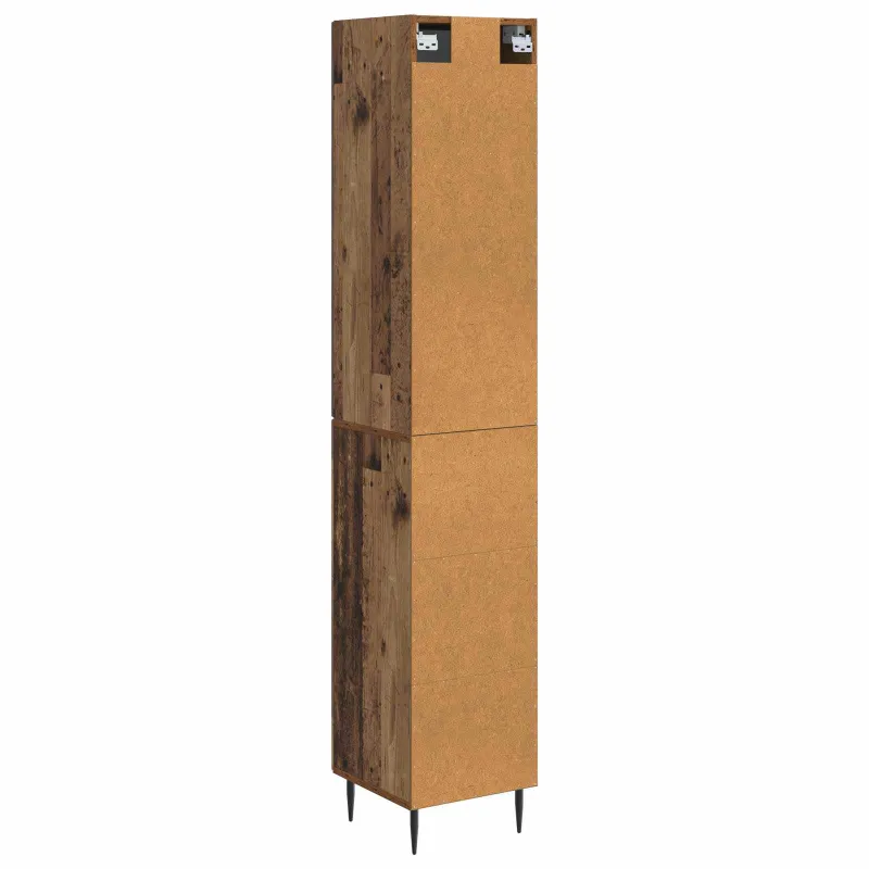 Spintelė 2 pcs Sendintos medienos 33 x 34,5 x 90 cm