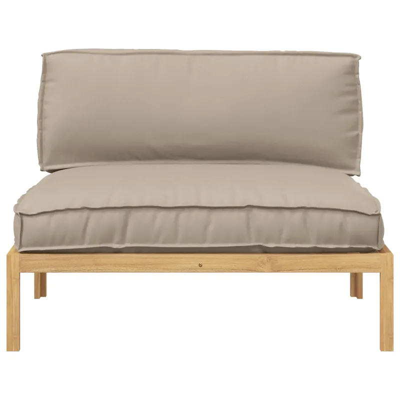 Sofos komplektas Taupe 120 x 92 x 69 cm Kietos akacijos mediena