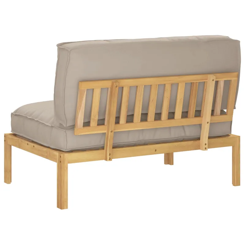 Sofos komplektas Taupe 120 x 92 x 69 cm Kietos akacijos mediena
