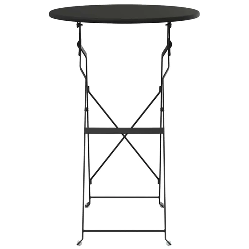 Bistro-pöytä Antrasiitti Ø 50 x 71 cm Pulverimaalattu teräs
