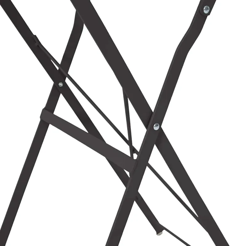 Bistro-pöytä Antrasiitti Ø 50 x 71 cm Pulverimaalattu teräs