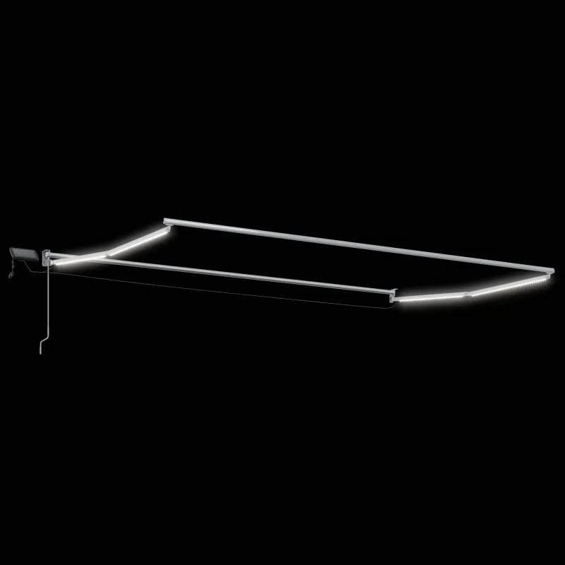 Rankinė ištraukiama markizė su LED 4 x 2 m