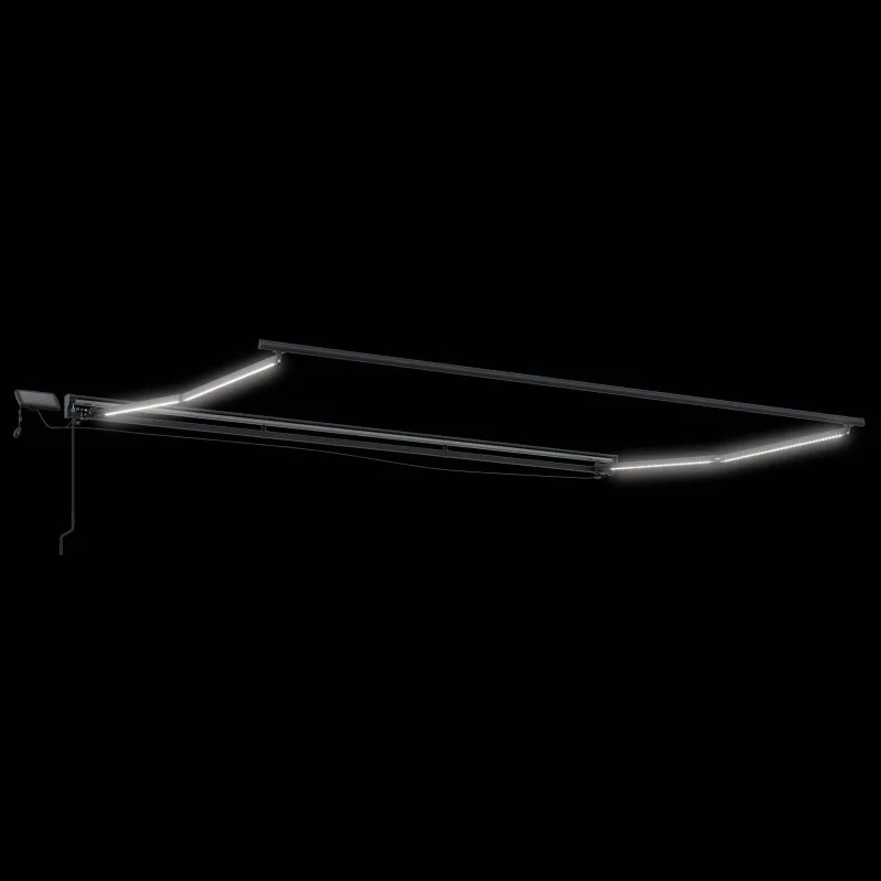 Rankinis markizės rėmas su LED 4,5 × 3,5 m