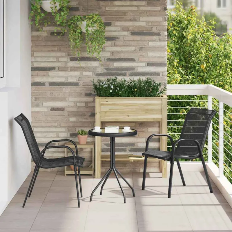 Sodo Bistro -setti 3 osaa, musta teräs