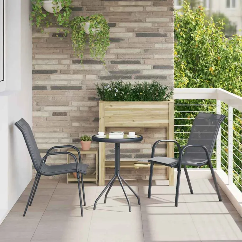 Sodo Bistro -sarjaruokasetti, 3 osaa, harmaa teräs