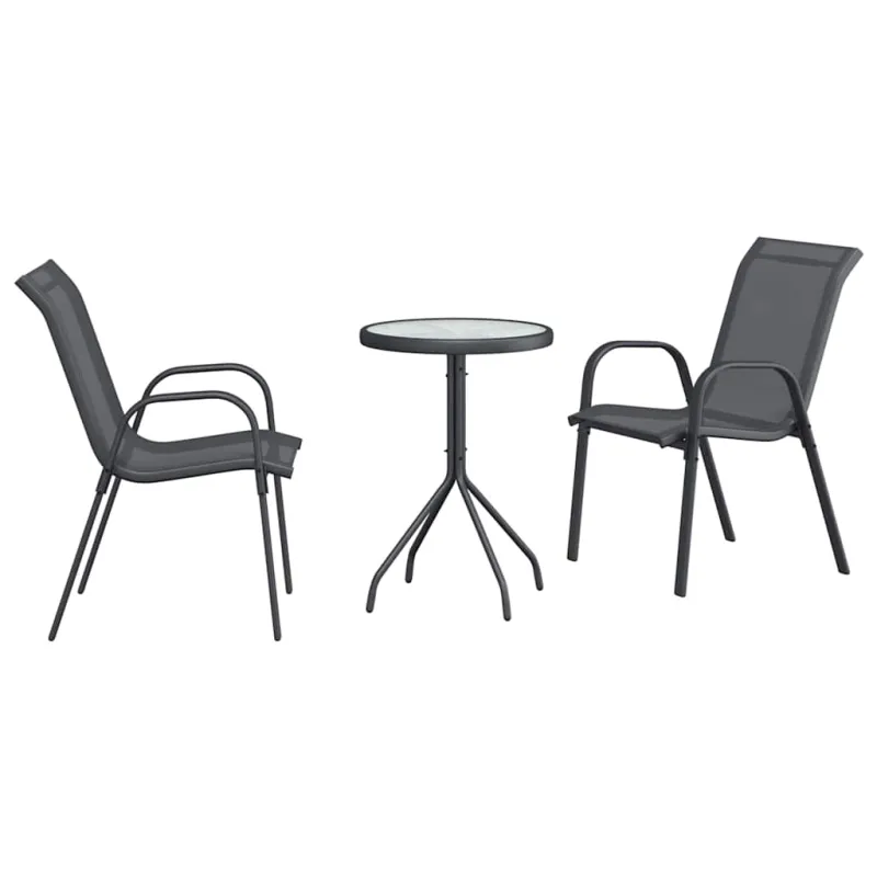 Sodo Bistro -sarjaruokasetti, 3 osaa, harmaa teräs