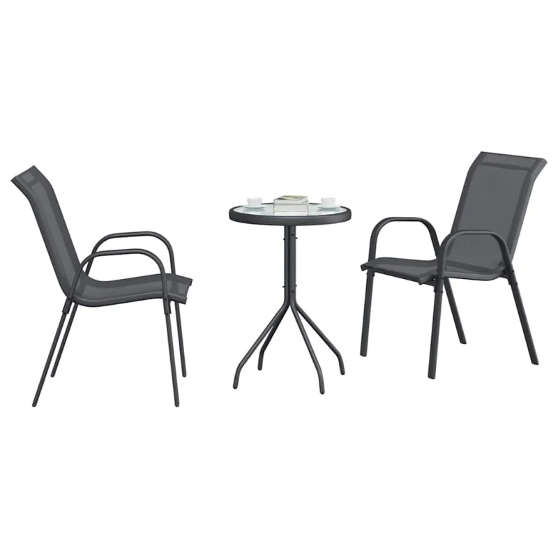 Sodo Bistro -sarjaruokasetti, 3 osaa, harmaa teräs