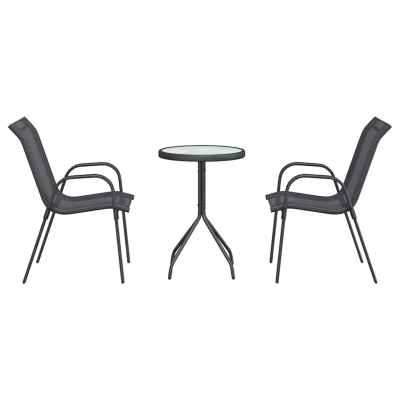 Sodo Bistro -sarjaruokasetti, 3 osaa, harmaa teräs