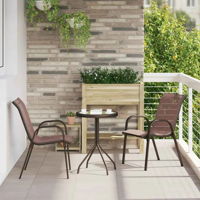 Sodo Bistro -setti 3 osaa, ruskea teräs